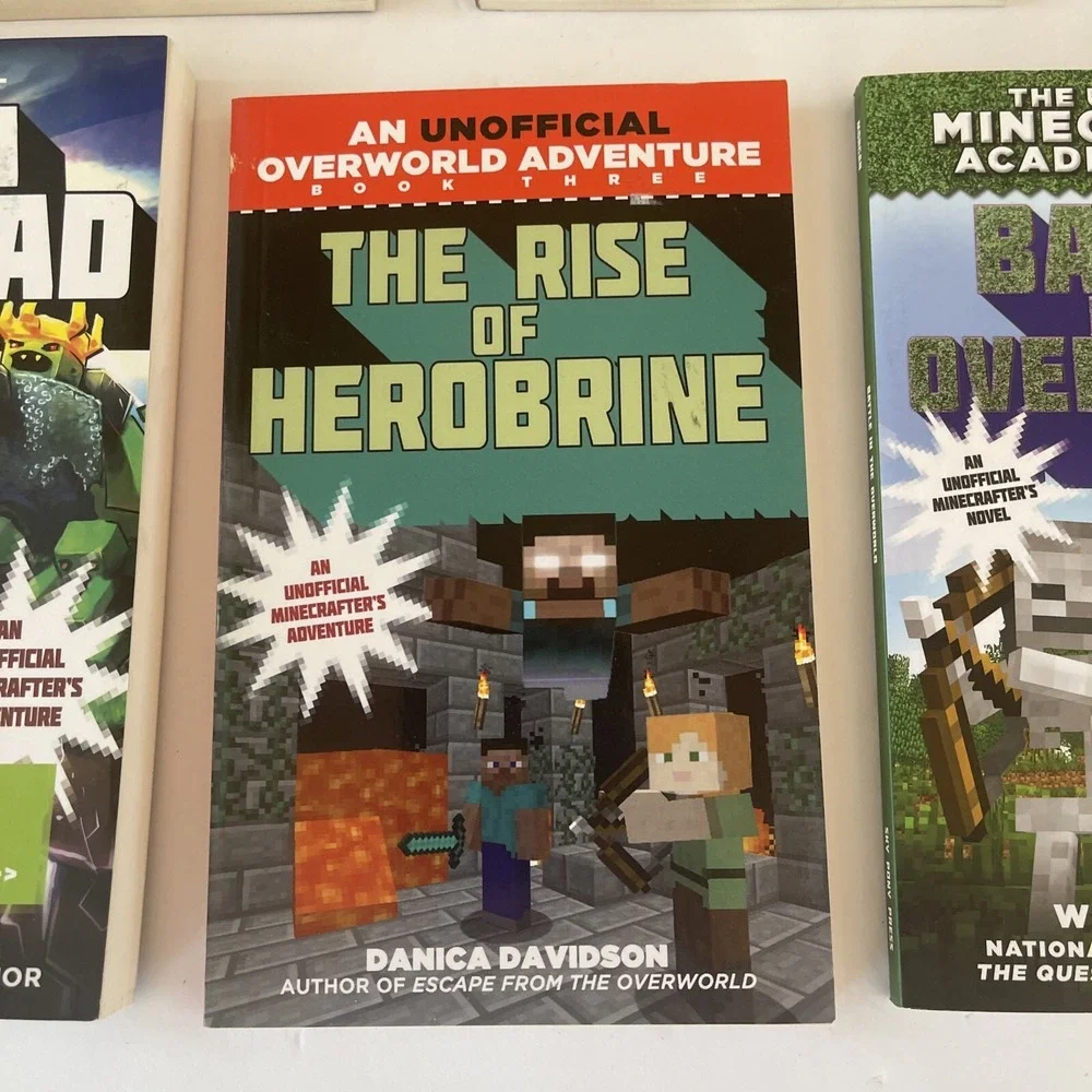 Minecraft Books An Official Unofficial Novel 5 Book Lot Creepers‎